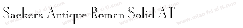 Sackers Antique Roman Solid AT字体转换